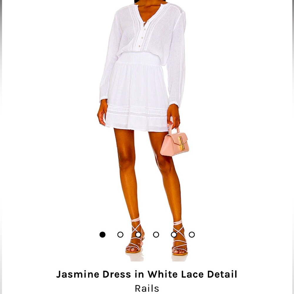 Linen Jasmine dress by Rails white size small